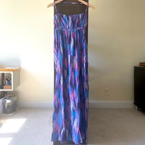 Size M Purple Hurley Maxi Dress w/ Removable Halter Strap